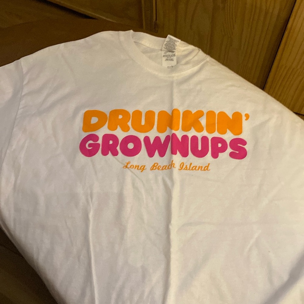 Dunkin grownups  t shirt lbi